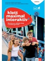 Třídílná učební sada Klett Maximal Interaktiv pro výuku němčiny jako druhého cizího jazyka na základních školách a v nižších ročnících víceletých gymnázií.