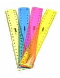 Pravítko 20 cm barevné