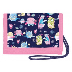 Peněženka na krk Happy monsters  - učebnice do školy