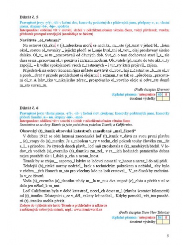 Český jazyk 9 - 3.díl - Pracovní sešit - Přehledy, tabulky