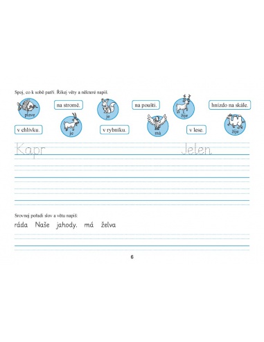 Písanka 3 - nevázané písmo pro 1. 