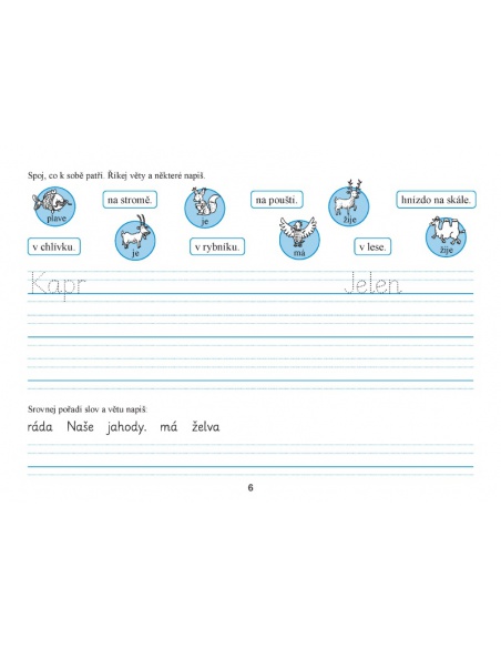 Písanka 3 - nevázané písmo pro 1. 