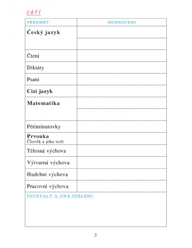 Notýsek pro 2.ročník  - učebnice do školy