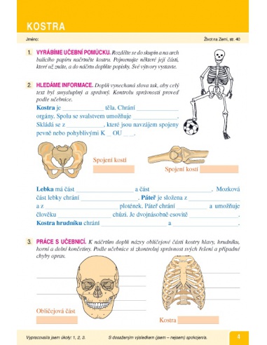 Pracovní listy k učebnici Život na Zemi 5, Člověk jeho zdraví  Pracovní listy k učebnici Život na Zemi 5, Člověk jeho zdraví
