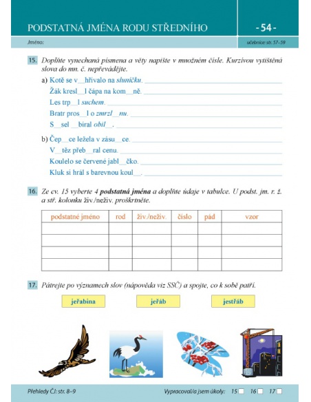 Pracovní listy k učebnici Máme rádi češtinu 5  - učebnice do