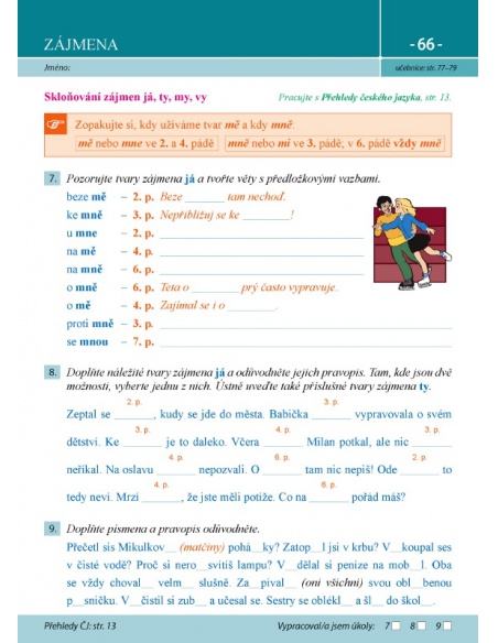 Pracovní listy k učebnici Máme rádi češtinu 5  - učebnice do