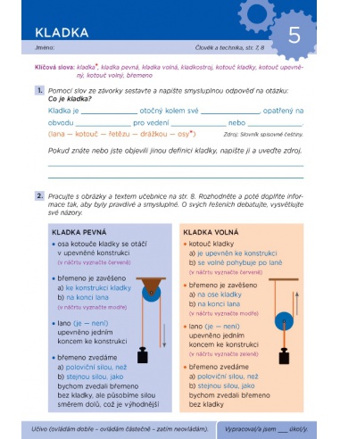 Pracovní listy k učebnici Člověk a technika 5 Alter - učebnice Pracovní listy k učebnici Člověk a technika 5 Alter - učebnice