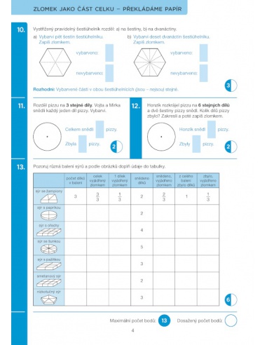 Pracovní sešit - Zlomky pro 4. ročník Alter - učebnice do školy