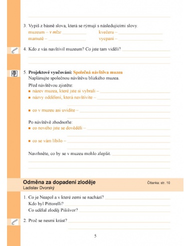 Pracovní sešit k Čítance 3. ročník, 1.  Pracovní sešit k Čítance 3. ročník, 1.