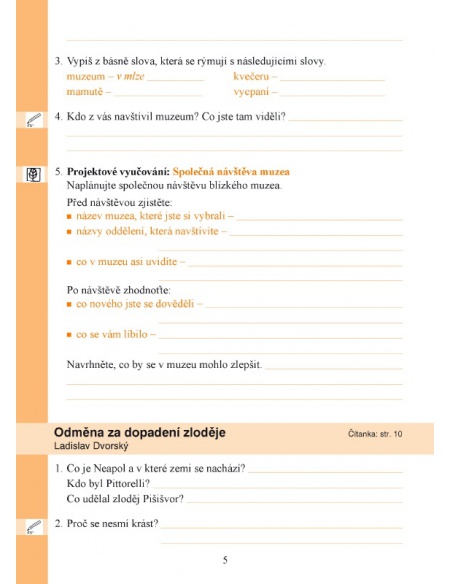 Pracovní sešit k Čítance 3. ročník, 1.  Pracovní sešit k Čítance 3. ročník, 1.