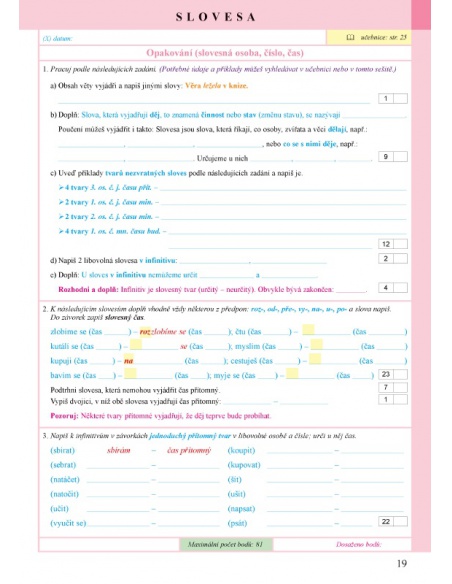 Pracovní sešit k Českému jazyku 5 - 1.díl Alter - učebnice do