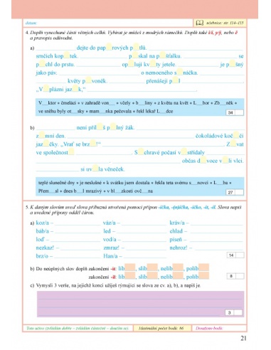 Pracovní sešit k Českému jazyku 3-2.díl Alter - učebnice do
