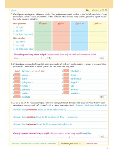 Pracovní sešit k Českému jazyku 3-2.díl Alter - učebnice do