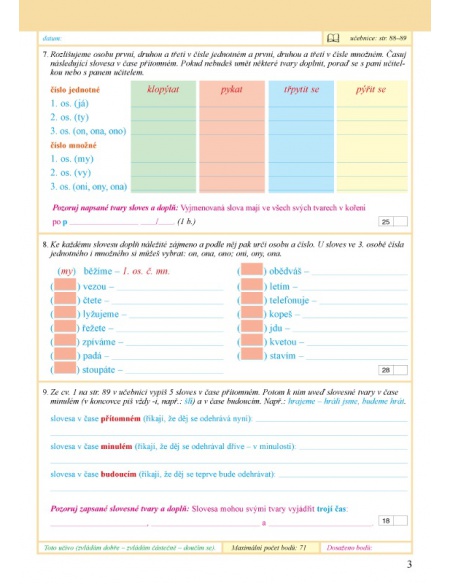 Pracovní sešit k Českému jazyku 3-2.díl Alter - učebnice do