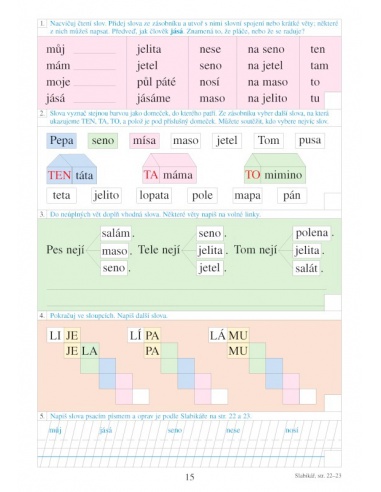 Pracovní sešit ke Slabikáři 1. 