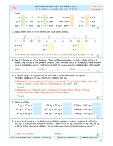 Pracovní sešit k Matematice 3 - 2.díl  - učebnice do školy Pracovní sešit k Matematice 3 - 2.díl  - učebnice do školy