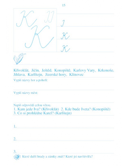 Psaní pro 3. ročník, 1. díl - trénujeme psaný i mluvený projev