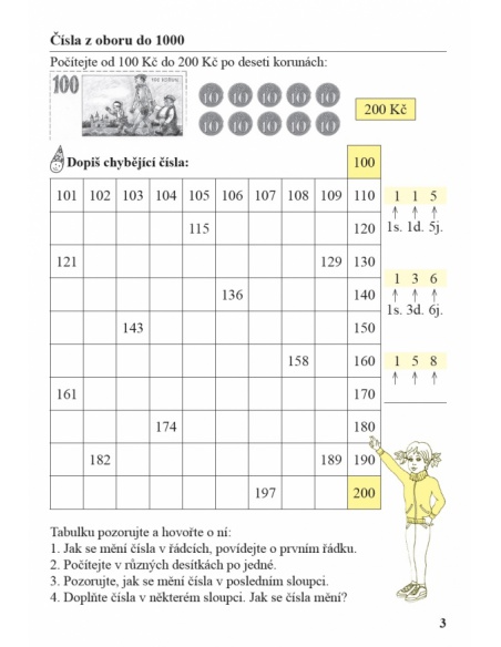 Bystré počítání 3. ročník 2. díl - pracovní sešit Nová škola -