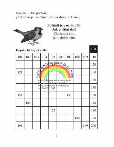 Já počítám do 1000  - učebnice do školy Já počítám do 1000  - učebnice do školy