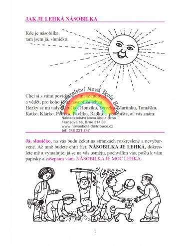 Jak je lehká násobilka  - učebnice do školy