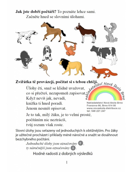 Jak jsem dobrý počtář NNS - učebnice do školy Jak jsem dobrý počtář NNS - učebnice do školy