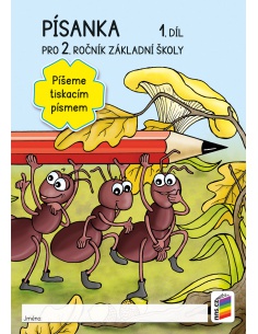 Písanka 2 1.díl dvoubarevná Píšeme tiskacím písmem  - učebnice