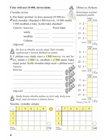 Zajímavé počítání 4, 2. díl - pracovní sešit Nová škola -