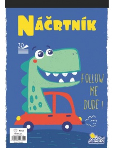 Náčrtník A4 20listů  - učebnice do školy