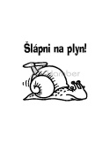 Razítko - Šlápni na plyn