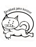 Razítko - Škrábeš jako kocour
