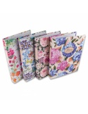 Kroužkový blok s náplní linka A5 náhodný motiv Flowers