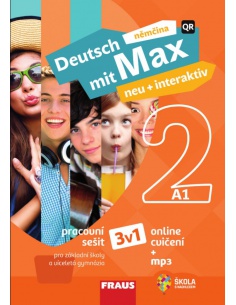 Deutsch mit Max neu + interaktiv 2 barevný 3 v 1  - učebnice do