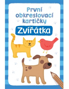 První obkreslovací kartičky - Zvířátka  - učebnice do školy