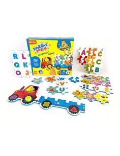 Zvukové puzzle - Písmenkový traktor  - učebnice do školy