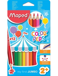 Pastelky color peps Jumbo 12ks Maped - učebnice do školy