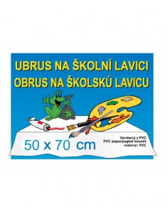 Ubrus na školní lavici náhodný motiv  - učebnice do školy