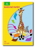 Barevné papíry - 20 listů