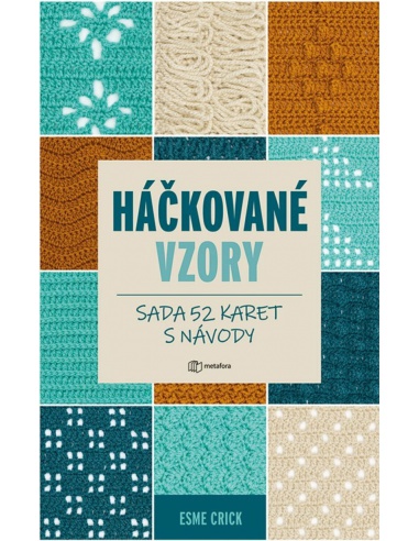 Háčkované vzory - Sada 52 karet s návody  - učebnice do školy