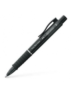 Faber Poly Ball černá - náplň modrá  - učebnice do školy