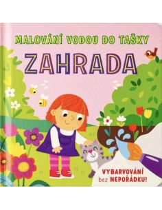 Malování vodou do tašky - Zahrada  - učebnice do školy