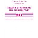 Sada kartiček M11 - Násobení dvojciferného čísla jednociferným