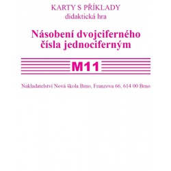 Sada kartiček M11 - Násobení dvojciferného čísla jednociferným 