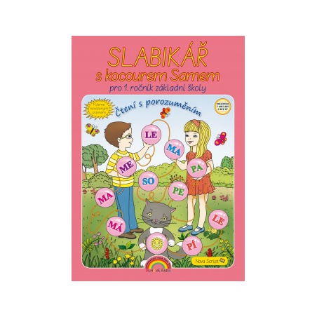 Nevázané písmo - Slabikář s kocourem Samem  - učebnice do školy Nevázané písmo - Slabikář s kocourem Samem  - učebnice do školy