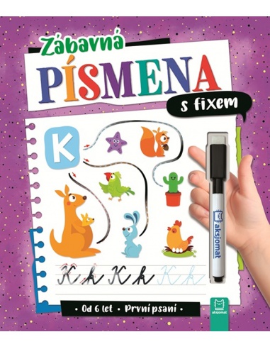 Zábavná písmenka s fixem  - učebnice do školy