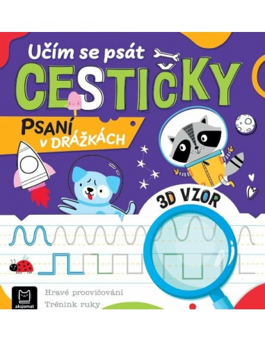 Učím se psát cestičky psaní v drážkách  - učebnice do školy