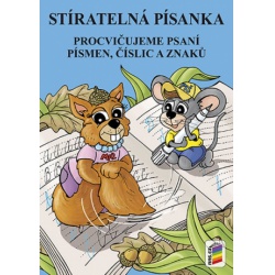 Stíratelná písanka - pro. psaní písmen, číslic a znaků  -