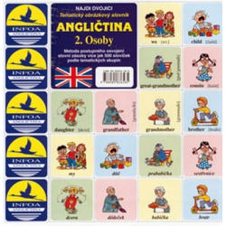 Pexeso Angličtina 2-Osoby  - učebnice do školy