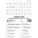 Soubor karet pro výuku ČJ ve 2. ročníku