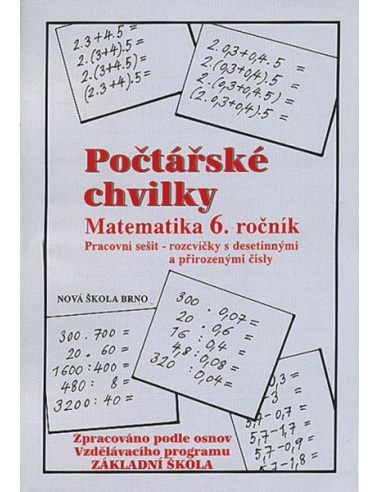 Počtářské chvilky - pracovní sešit pro 6. ročník