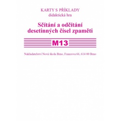Sada kartiček M13 - Sčítání a odčítání desetinných čísel